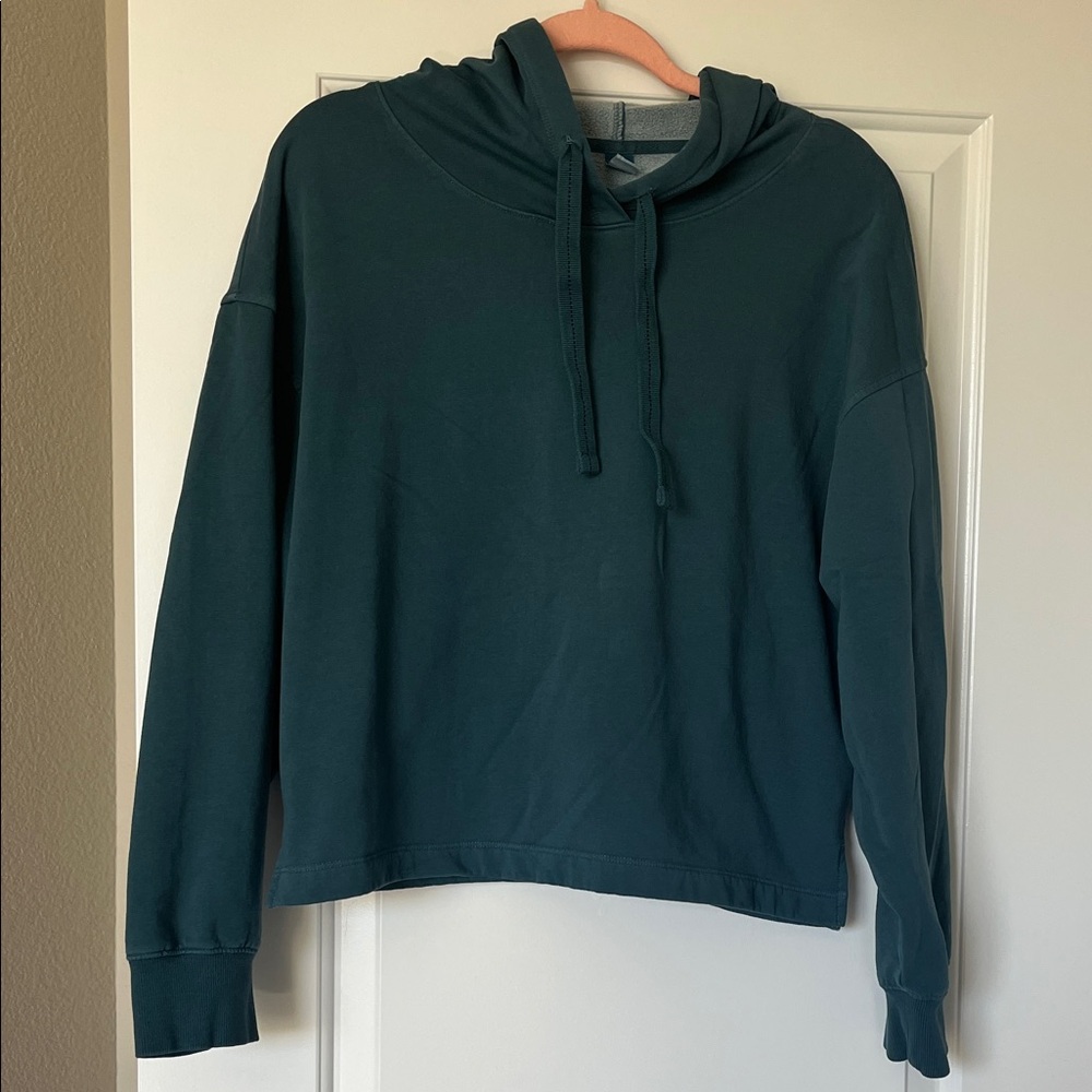 Old Navy Women's Dark Teal Hooded Sweatshirt
